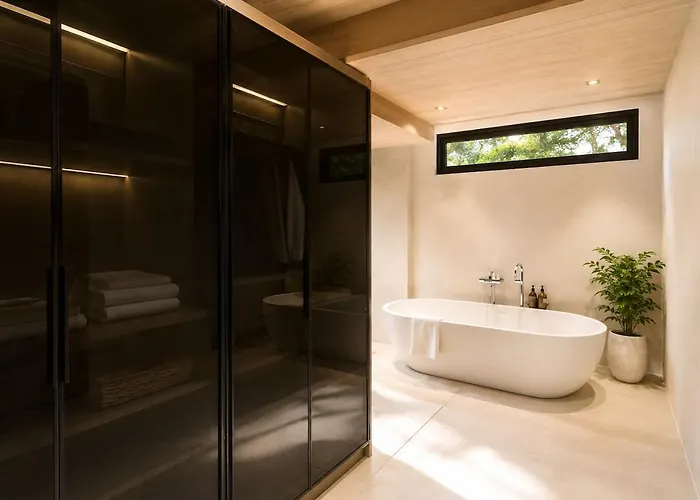Rice-Field Villa Berawa Retractable Glass Roof *